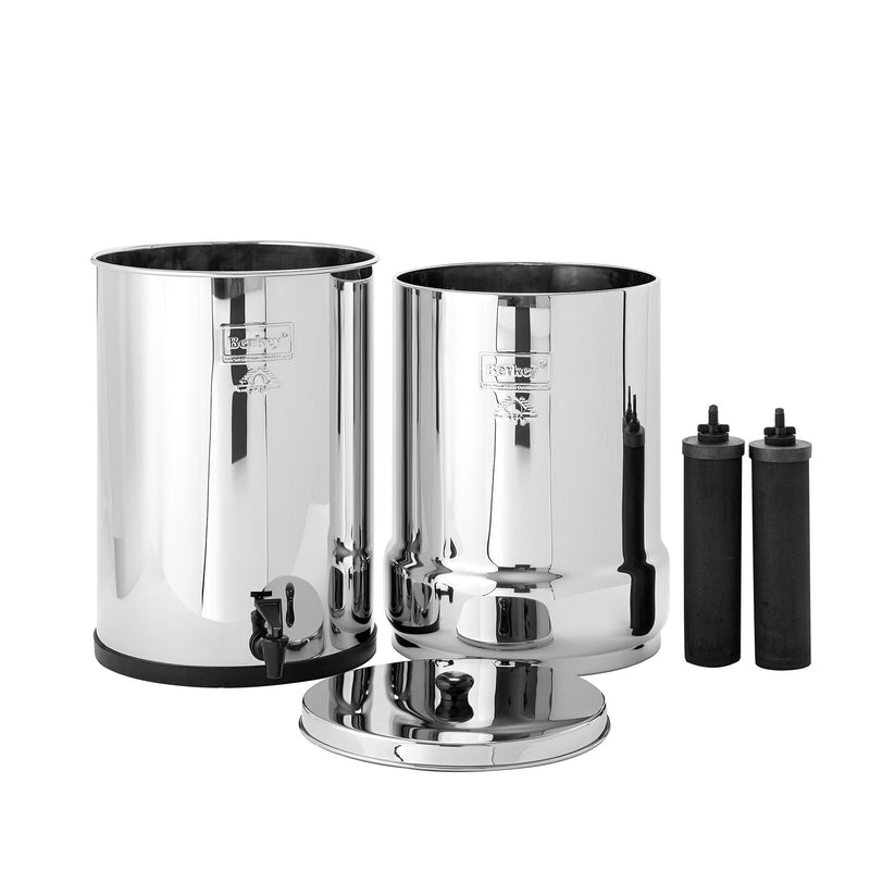 Crown Berkey Water Filter System with two Black Berkey Filters